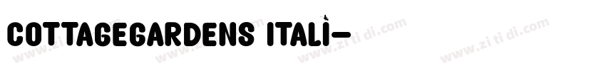 CottageGardens Itali字体转换